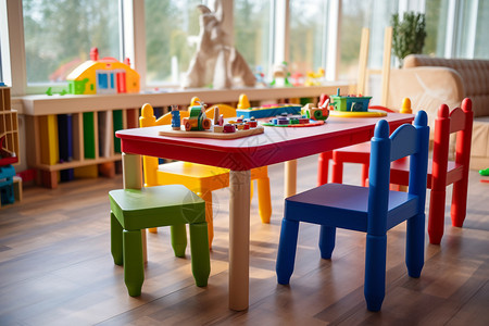 室堂幼儿园的玩具室背景