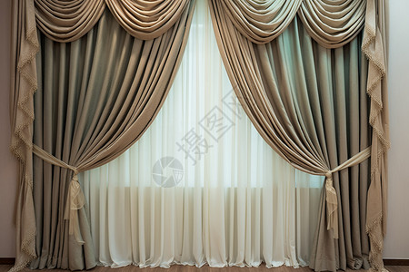 复古的窗帘背景图片