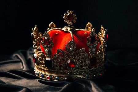 君主制象征权威的皇冠背景