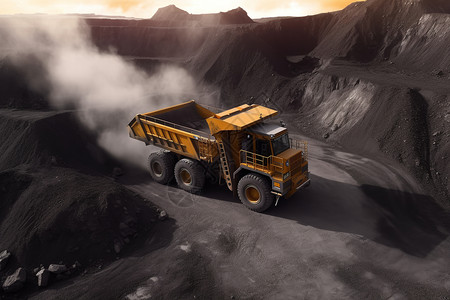 工业矿场运输卡车图片