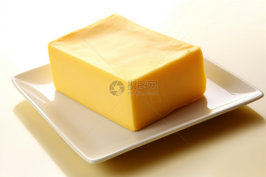 餐盘上的人造黄油图片