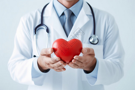 心脏健康海报心脏模型背景