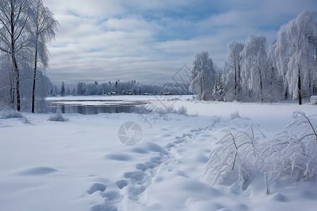冬季美丽的自然风景高清图片