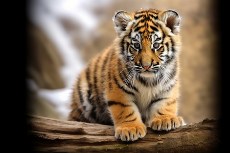 动物园的小老虎图片