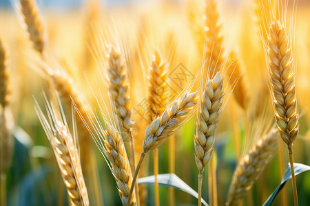 农场中的小麦作物图片