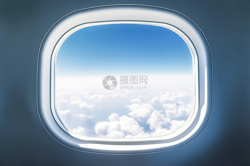 飞机的窗口图片