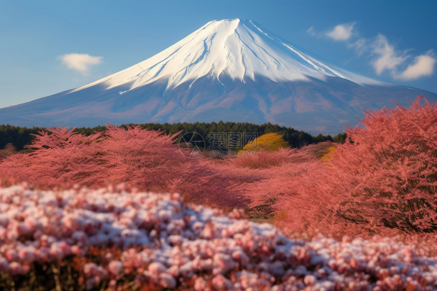 富士山的风景图片
