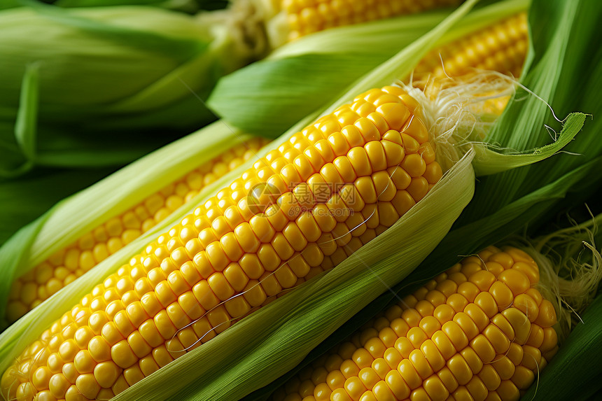 健康的玉米图片