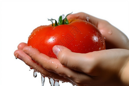 清洗干净的番茄图片