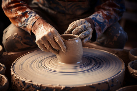 手工陶土制品高清图片
