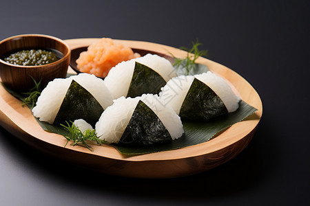 紫菜包饭团日式包饭团高清图片
