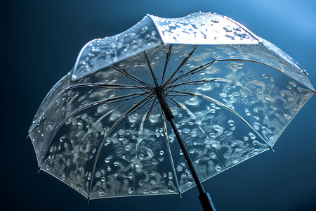 透明雨伞背景图片