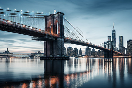 城市里的大桥背景图片