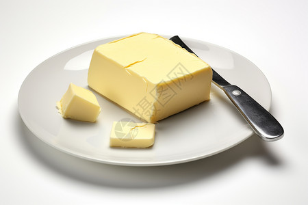 餐盘中的人造黄油图片