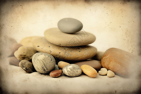 放松治疗的禅宗岩石图片