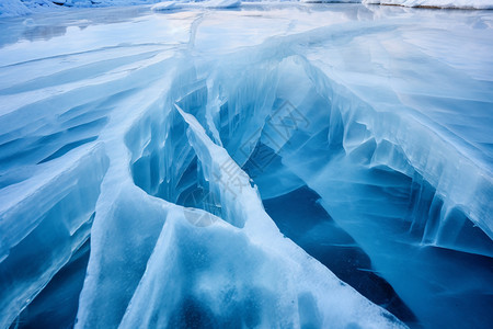 极寒之地的冰块背景图片