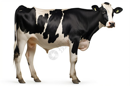 家养的奶牛奶牛特写高清图片