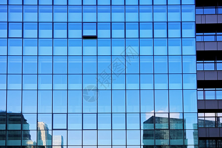 现代玻璃建筑的面孔图片