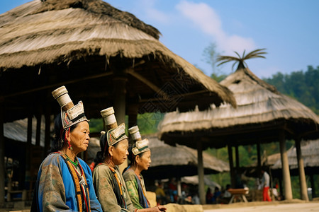 瑶山瑶族文化背景图片