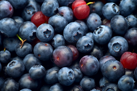 美味蓝莓背景图片