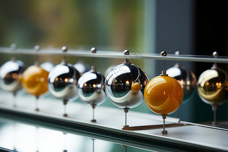 科学物理平衡重力球背景图片