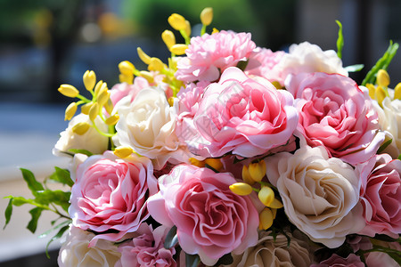 美丽的康乃馨花束图片
