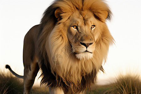 非洲草原上的狮子背景图片