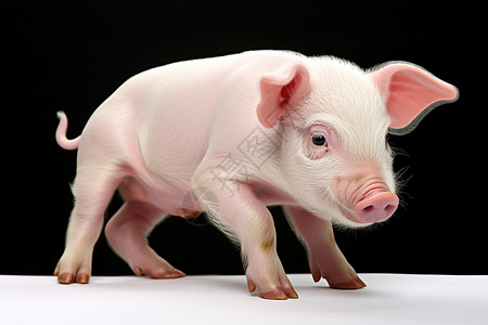 农场养殖的猪仔背景图片