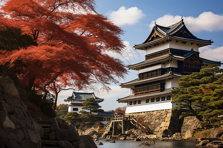 松山户外的建筑背景