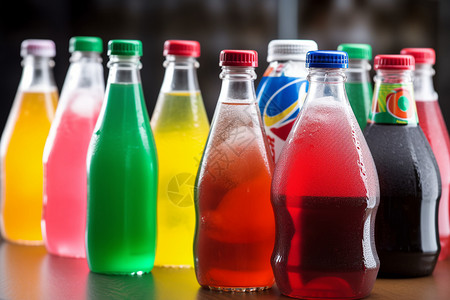 含糖的补充能能量的饮料背景