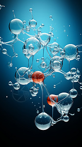 立体的水分子图片