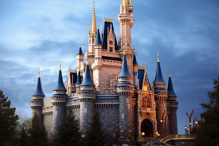 迪士尼魔术城堡梦幻的城堡背景