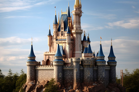 迪士尼魔术城堡美丽的城堡背景