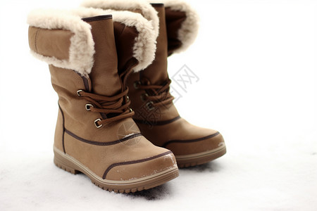 冬季皮靴背景图片