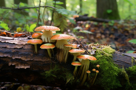 林地上的蘑菇图片