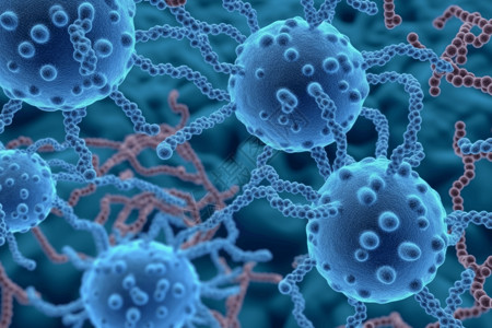 溶血性链球菌3d医学背景设计图片
