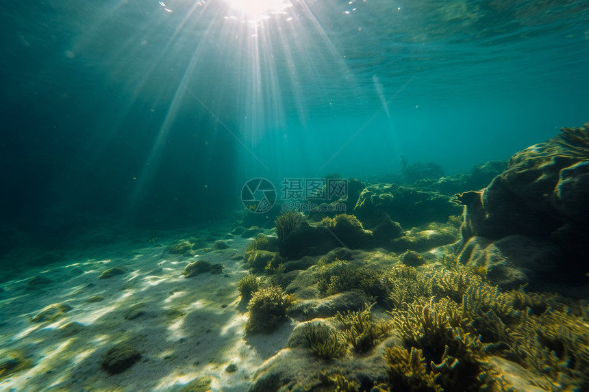 海洋中的生物图片