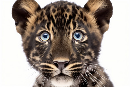 可爱的动物豹子背景图片