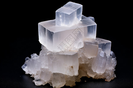 半透明的岩盐背景图片