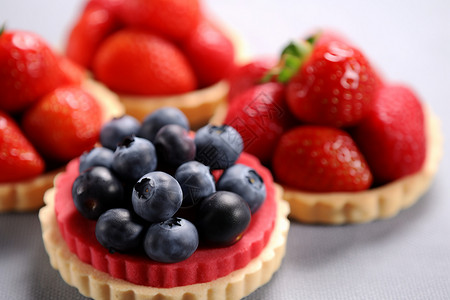 蓝莓和糕点图片