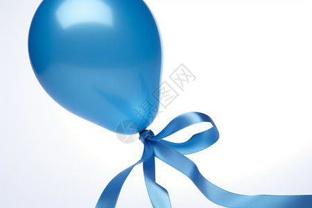 一个蓝色气球图背景图片