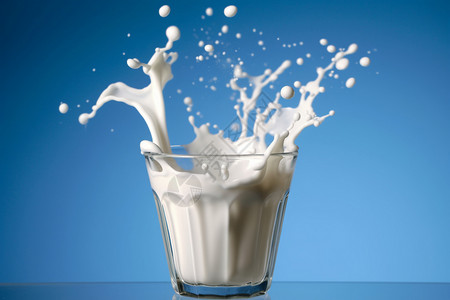 高硼硅玻璃杯营养价值高的牛奶背景