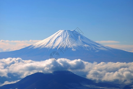 日本美丽的富士山景观高清图片