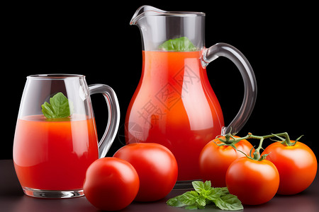 美味的番茄汁图片
