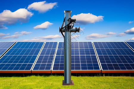 创新科技的太阳能电伏板背景图片