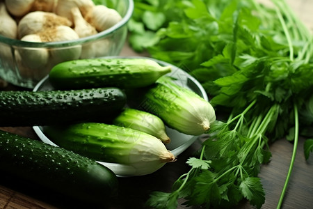 健康饮食的绿色蔬菜图片