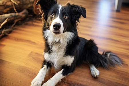 家养的宠物牧羊犬背景图片