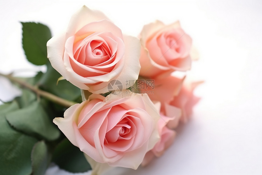 美丽浪漫的玫瑰花束图片