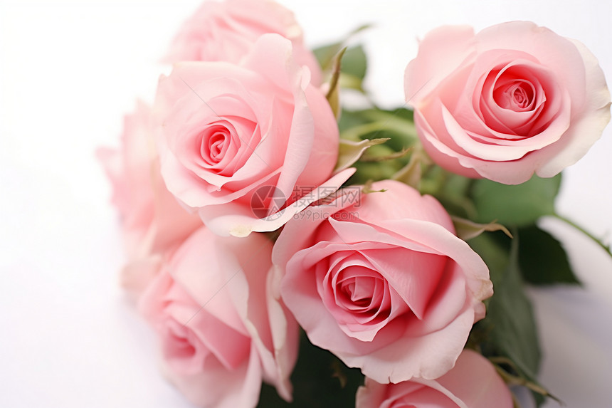 浪漫美丽的玫瑰花束图片