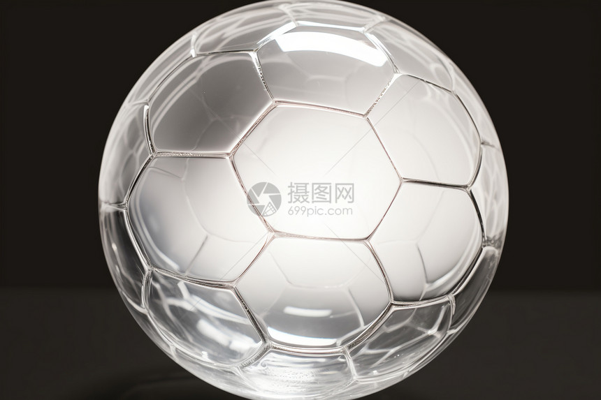 圆形水晶足球图片